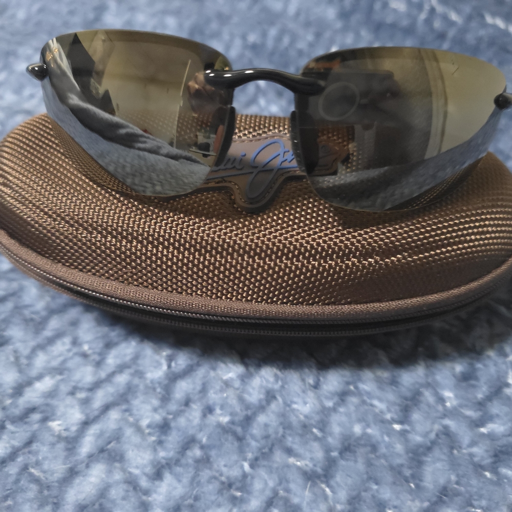 Maui Jim Black and Brown Men's Sunglasses